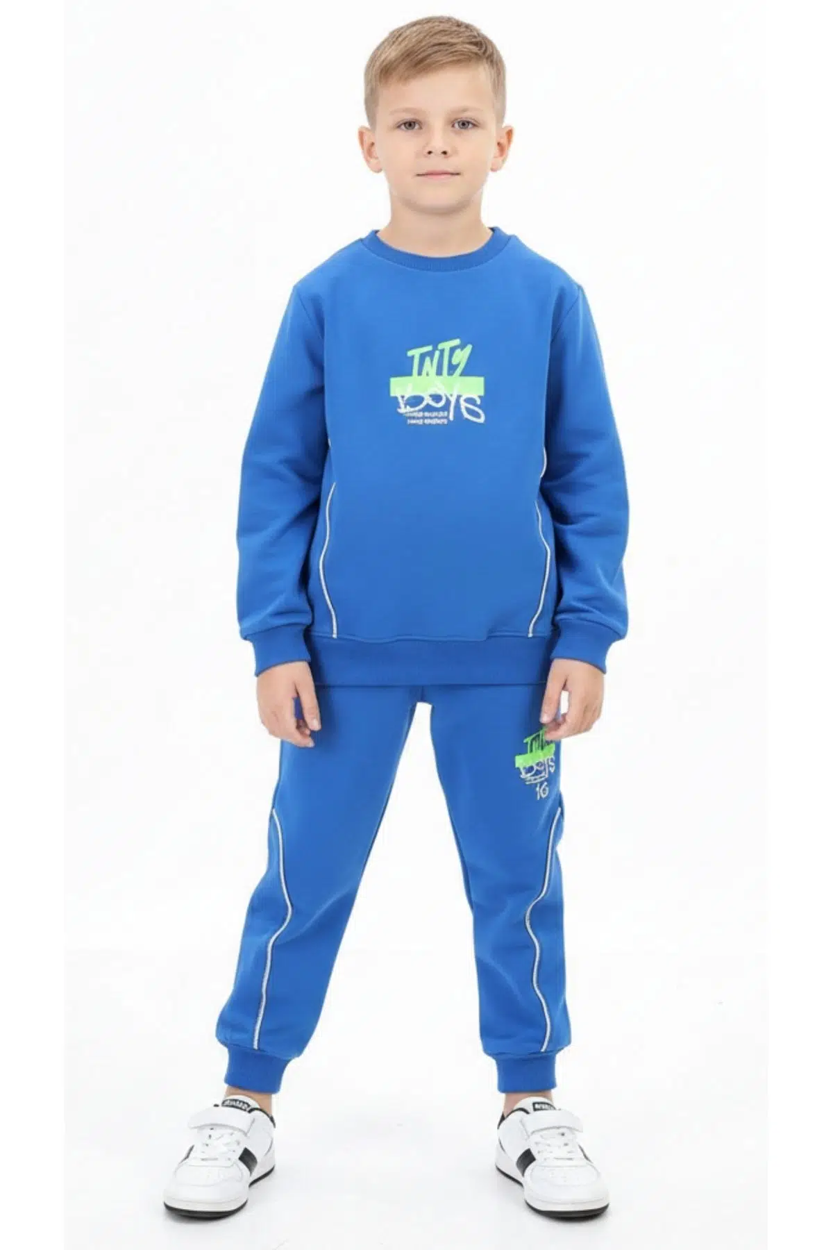 Toontoy Erkek Çocuk Baskılı Eşofman Takım - Saks