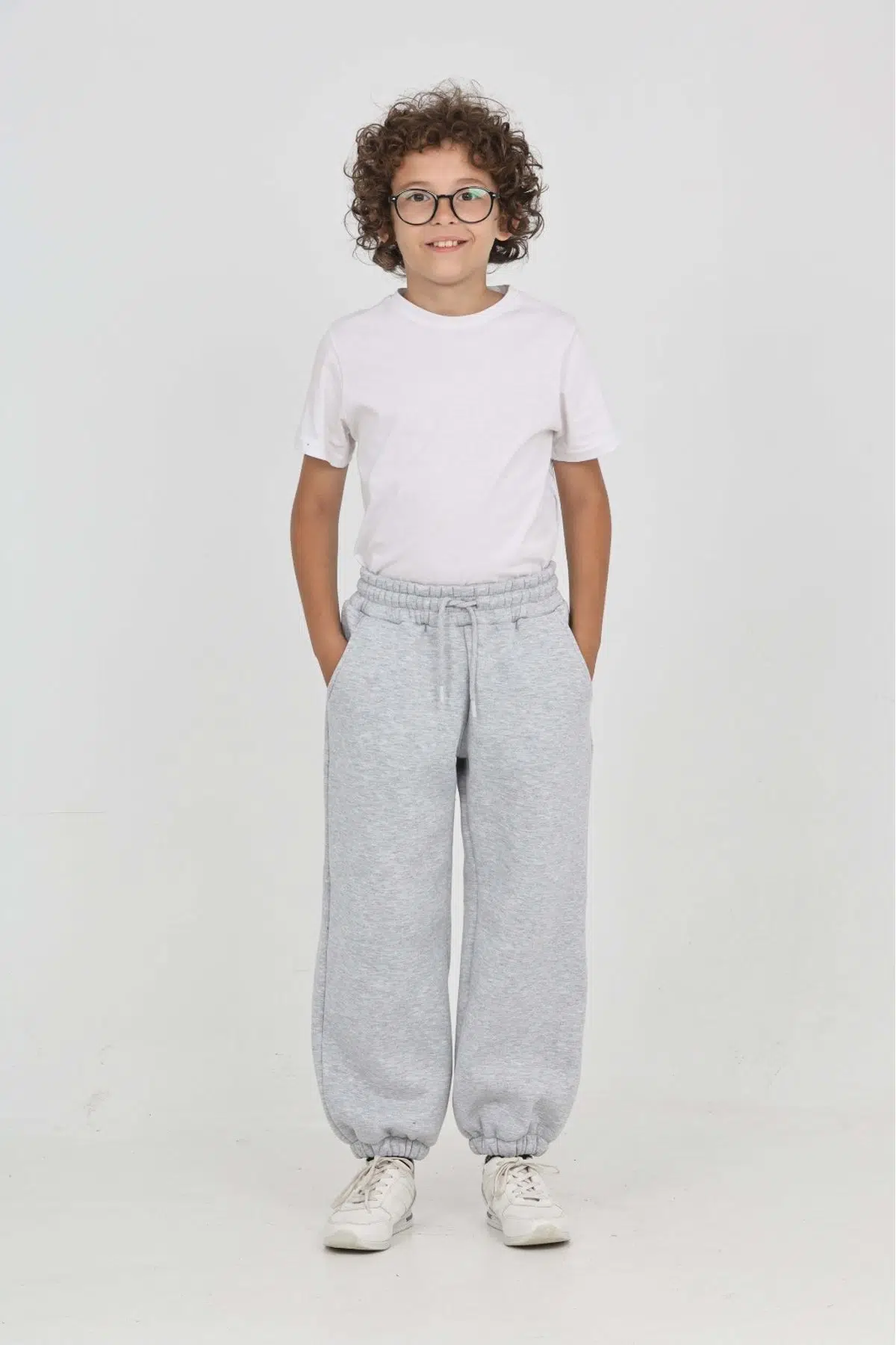 Toontoy Unisex Çocuk Eşofman Alt - Gri Melanj
